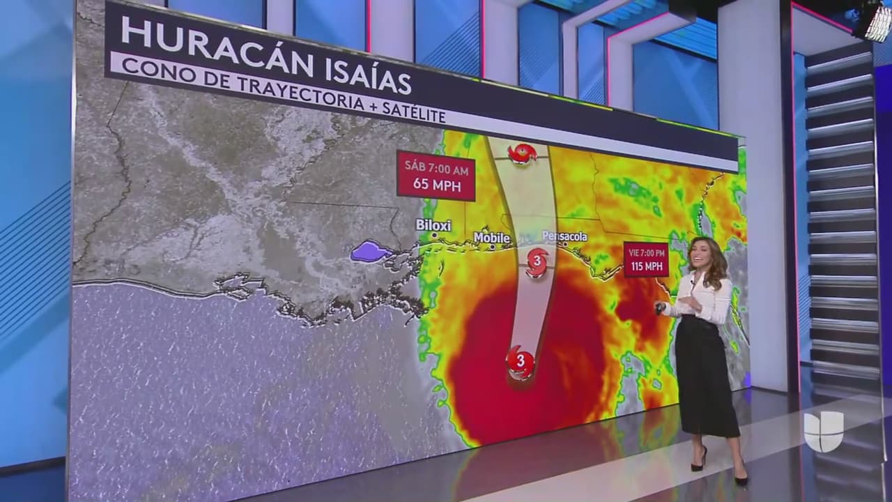 Ubicación del huracán Isaías: Sus bandas externas ya impactan el Panhandle de Florida