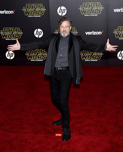 Al festejo no pudo faltar Mark Hamill, el actor que dio vida al personaje Luke Skywalker.