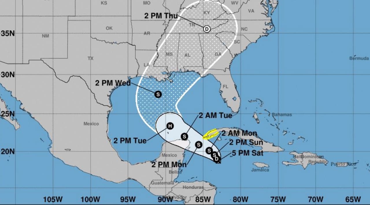 Se forma la depresión tropical número 28 al oeste del golfo de México 