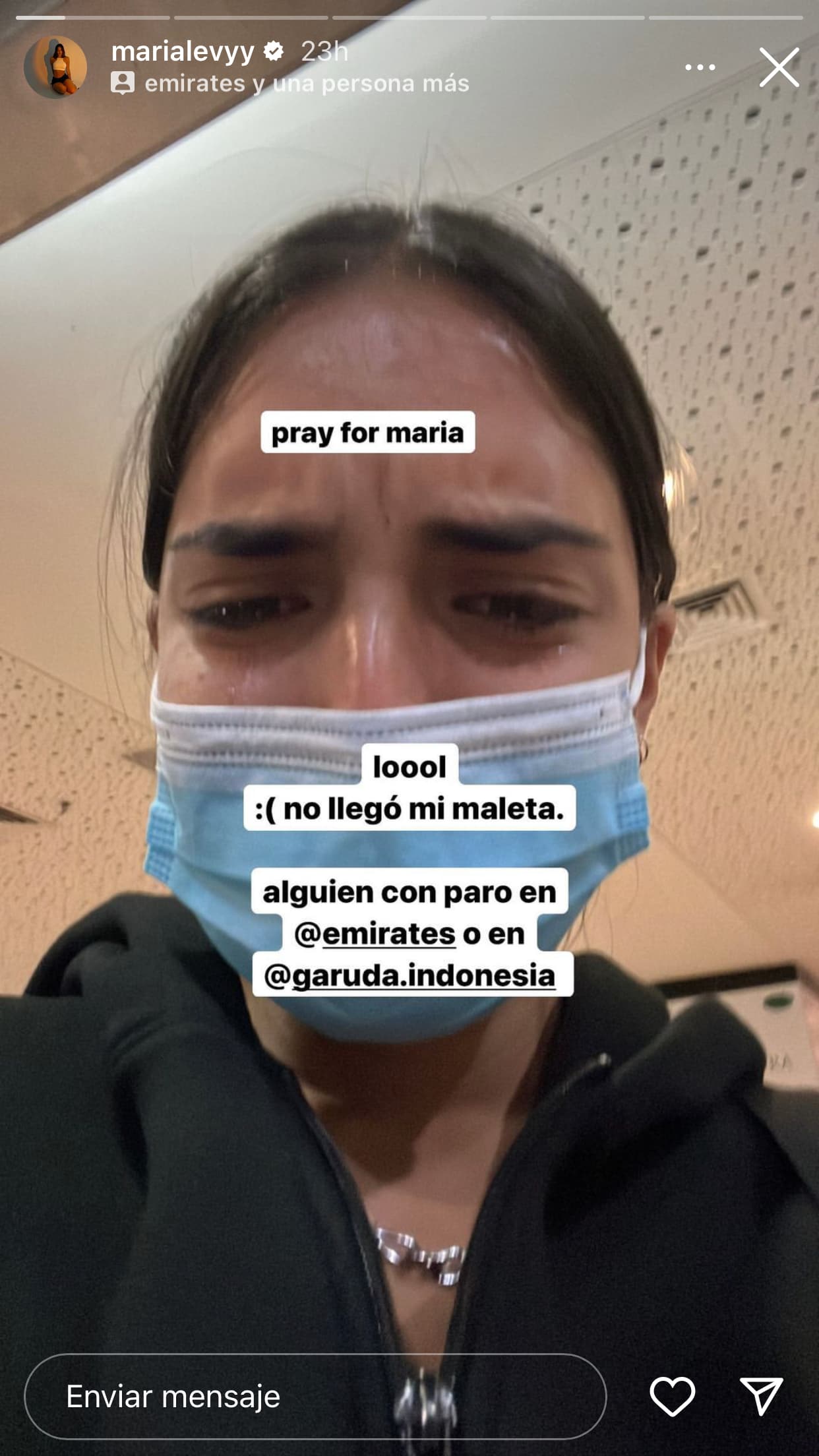 La 
<b><a href="https://www.univision.com/famosos/edad-talina-fernandez-desnuda-fotos" target="_blank">nieta de Talina Fernández</a></b> se dejó ver de esta manera desde sus historias de Instagram. 
<br>