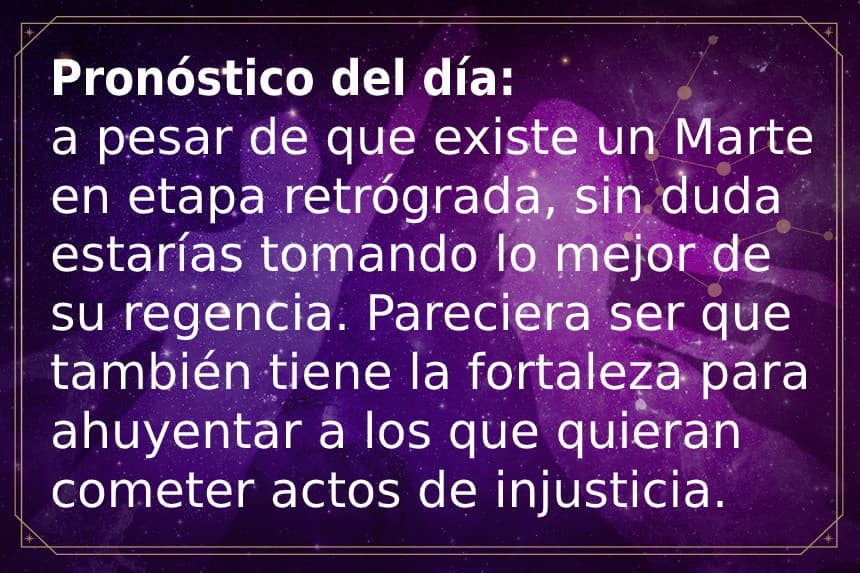 Sagitario 5 de noviembre 2020