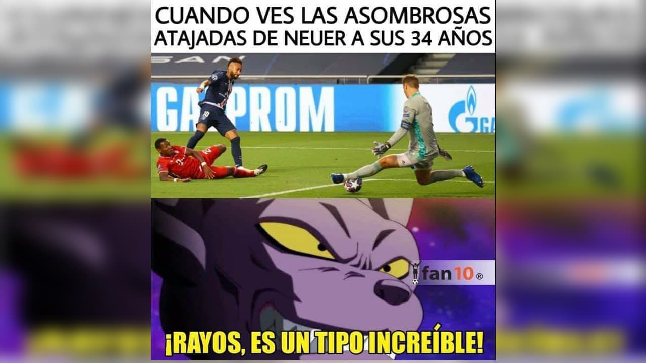 El PSG caen 0-1 en la final da la UEFA Champions League frente al Bayern Múnich, y los memes acabaron con el cuadro parisino.