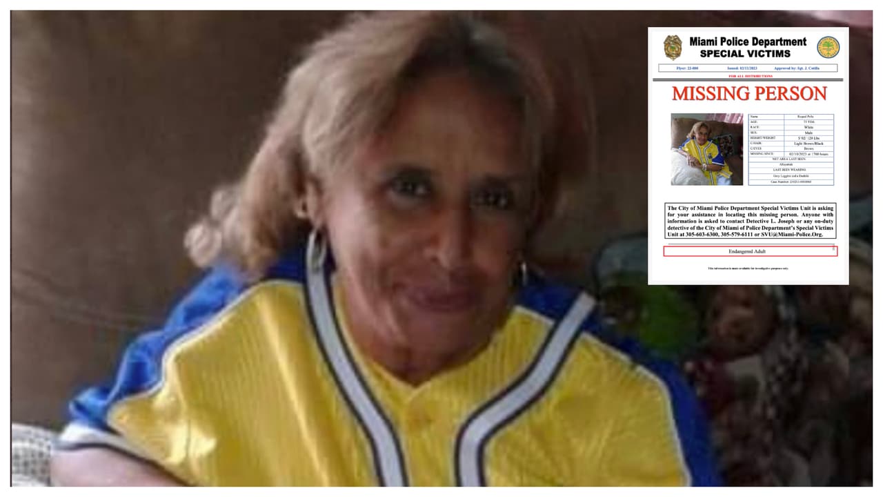 Policía pide ayuda para hallar a adulta mayor de 75 años desaparecida en Miami