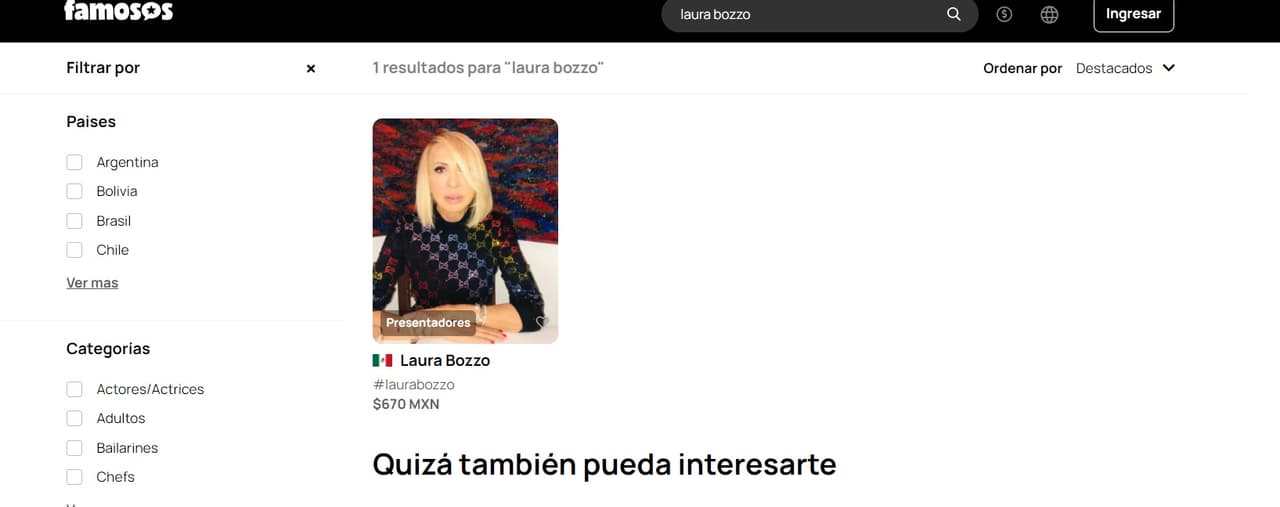 El costo de un saludo de Laura Bozzo ronda entre los 30 dólares.