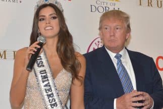 Paulina Vega y Donald Trump.