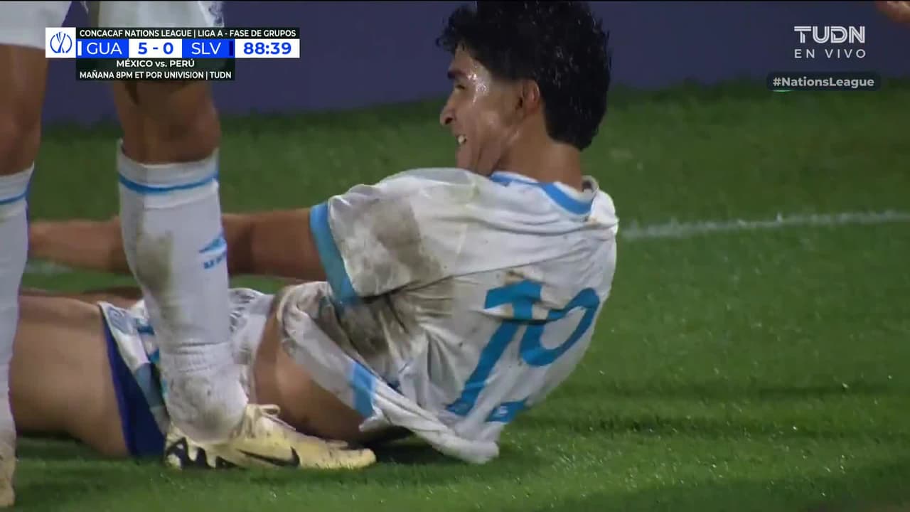 ¡Ya es goleada histórica de Guatemala sobre El Salvador en Concacaf!