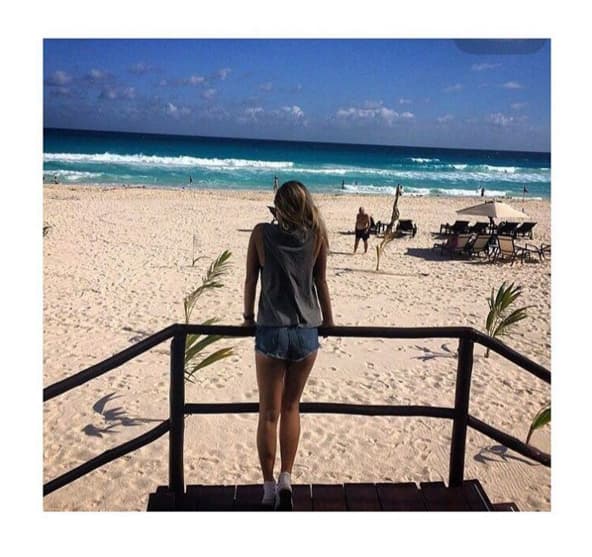 Gema Garoa es otra de las actrices que se fue a la playa.