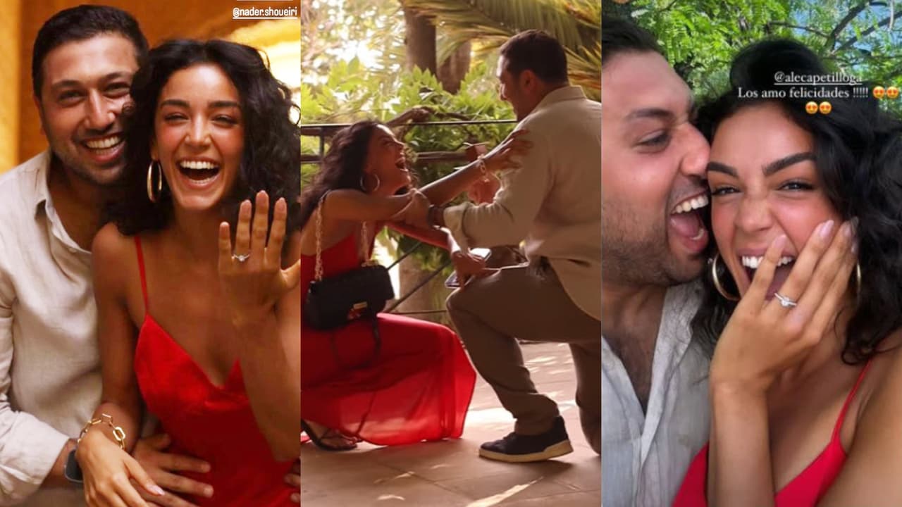 Alejandra Capetillo recibió y aceptó el anillo de compromiso que le dio su novio Nader Shoueiry.