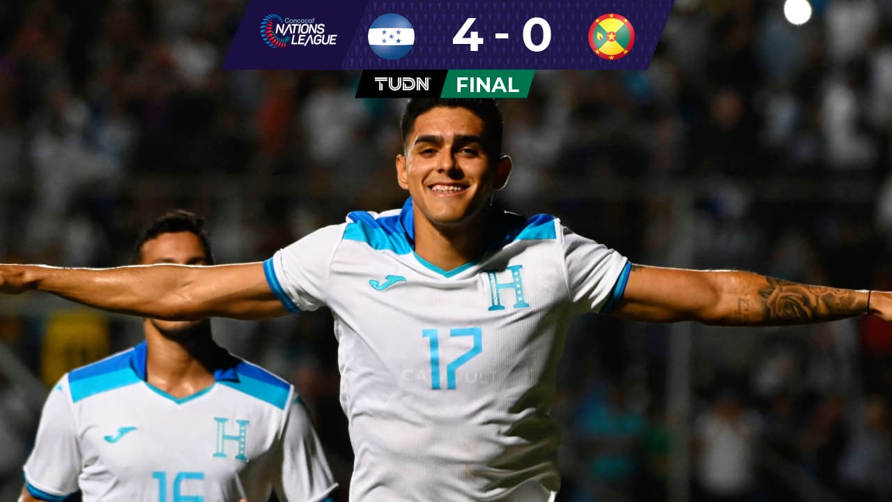 Con golazo de 'chilena', Honduras aplasta a Granada en Nations League