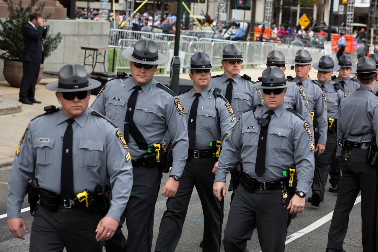 La seguridad tampoco se ha escatimado en todos los sitios por los que el pontífice pasará.