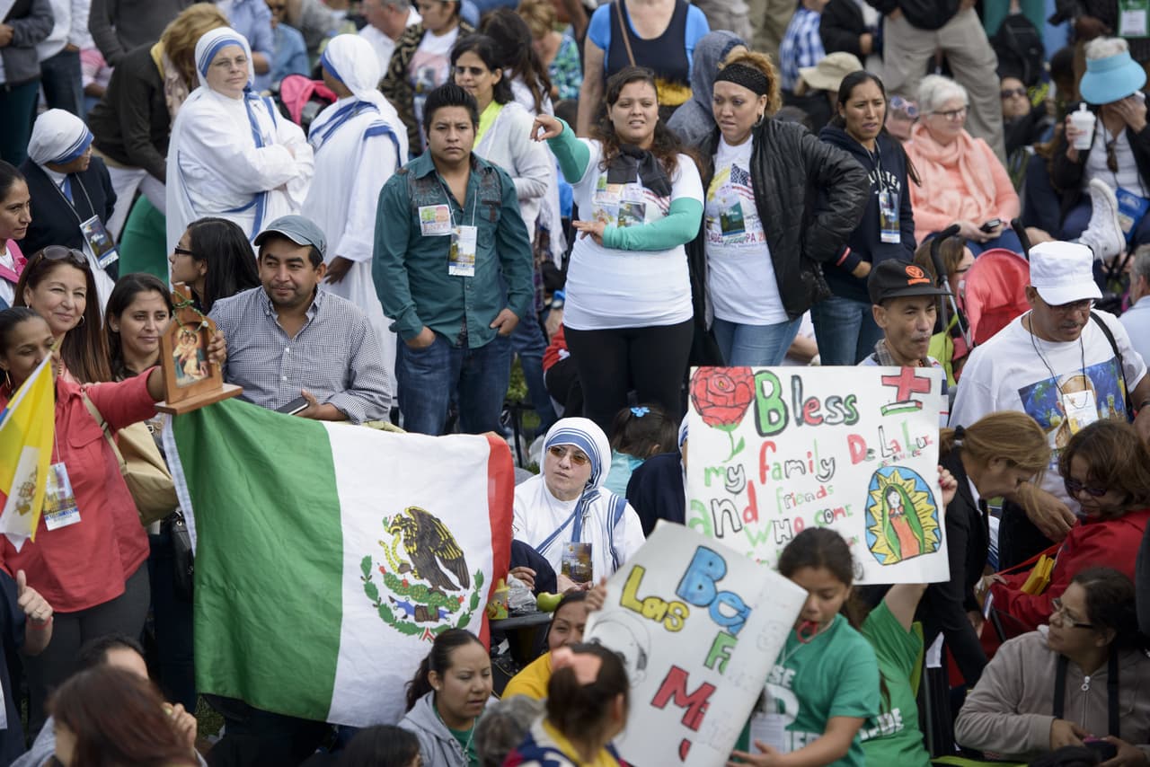 La alegría se hizo sentir desde que el papa Francisco aterrizó en Filadelfia.
