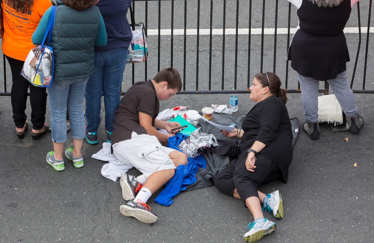 Filadelfia lleva semanas preparándose para la llegada de Francisco, y finalmente hoy llegó el esperado día.