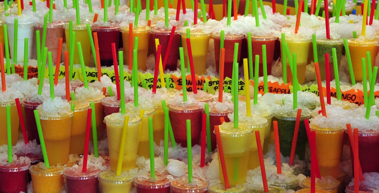 Jugos, Marqueta la Boquería, Barcelona.