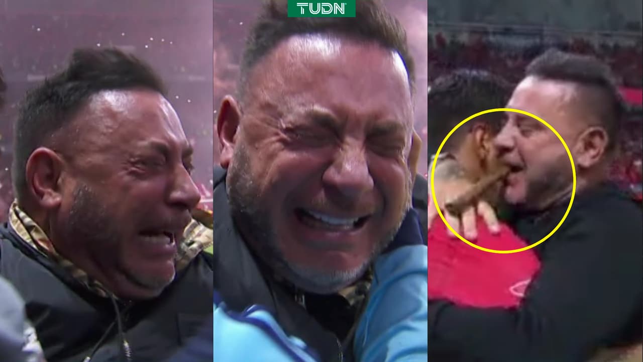 Con lágrimas y un puro: ¡Así festejó Mohamed el título del Toluca!