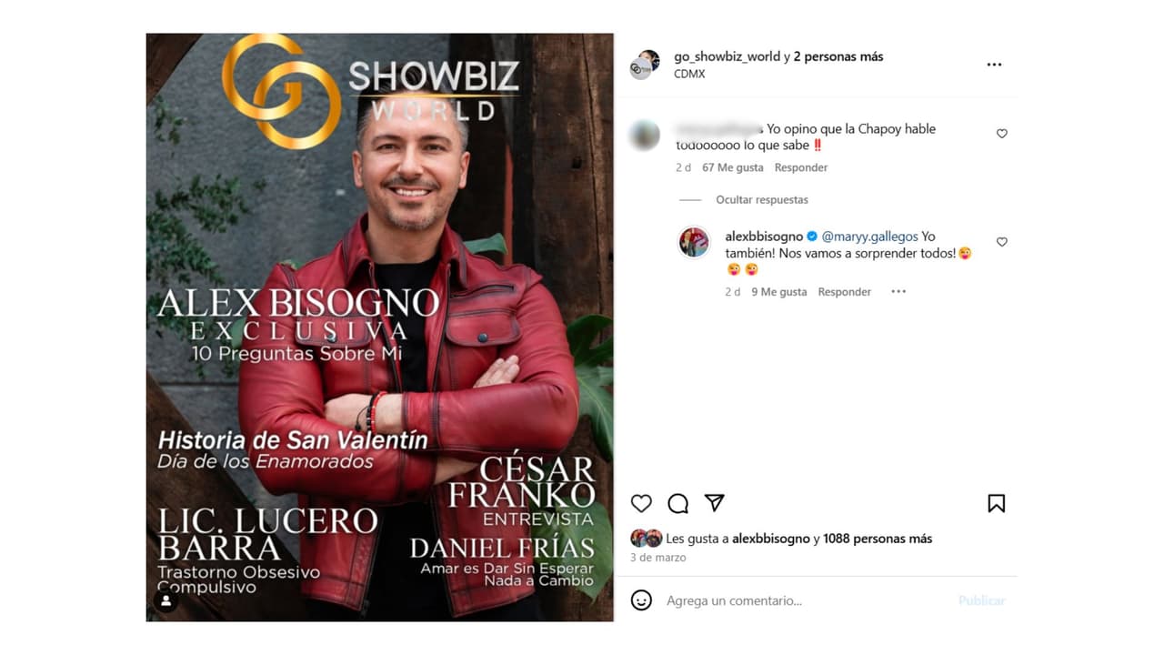 Así reaccionó el hermano de Daniel Bisogno a la 'advertencia' de la periodista Chapoy.