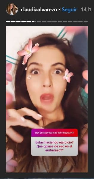 "Mi doctor que dice que sí puedo (hacer ejercicio) y sí puedo. Estoy embarazada, no enferma", puntualizó Claudia. 
<br>