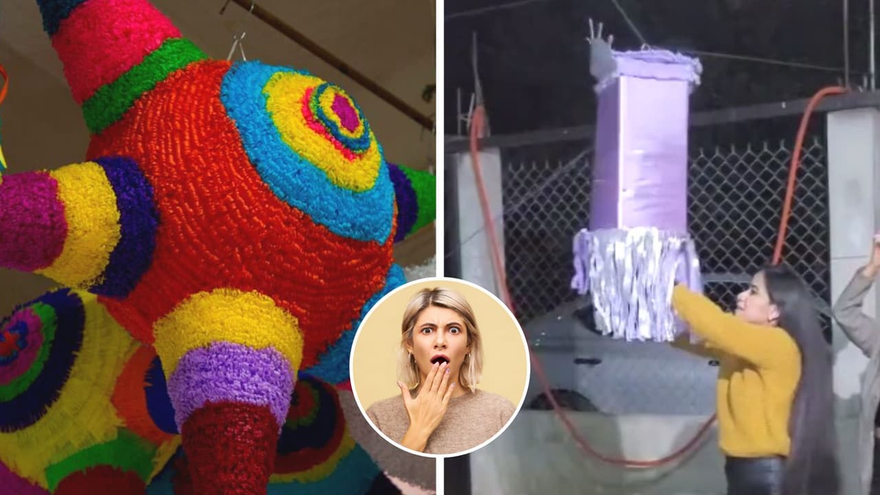 Piñatas giratorias, la nueva moda en fiestas que enfureció a TikTok: "Rompen la tradición"