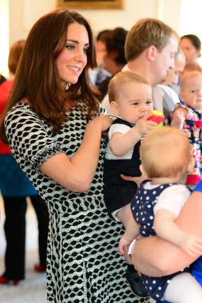 Los duques se reunieron con diez parejas y sus bebés, de la misma edad que George.