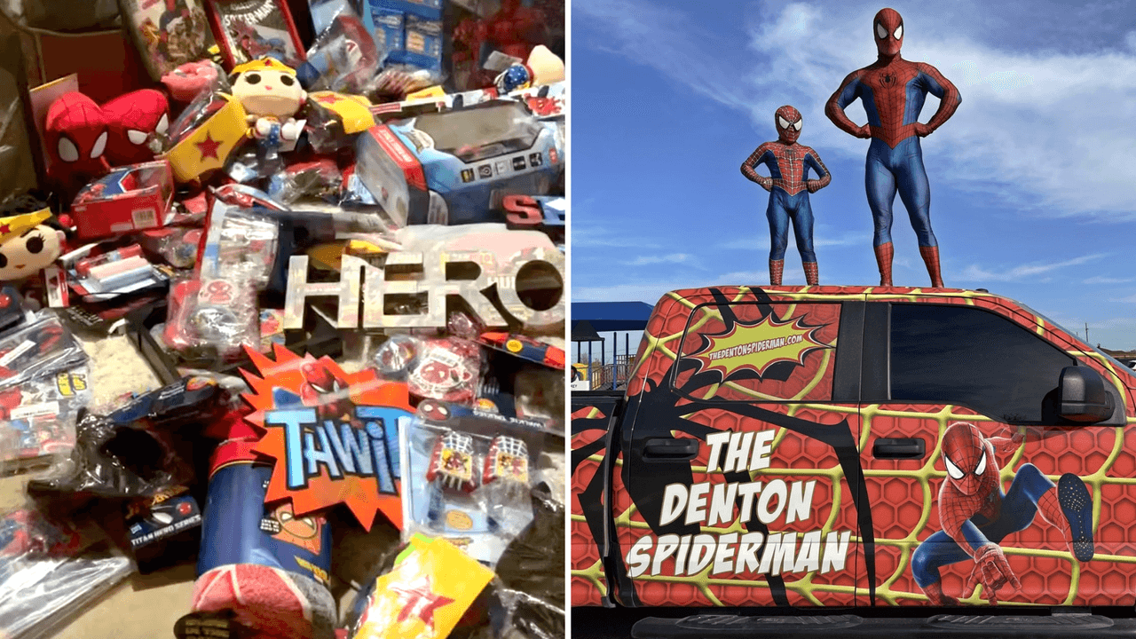 “Tenía que hacer algo”: el Spider-Man de Denton visitará Uvalde y regalará juguetes a niños