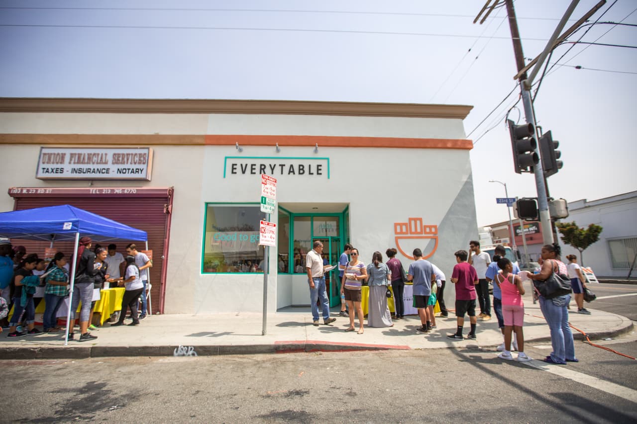 La fiesta de la inauguración de Everytable.