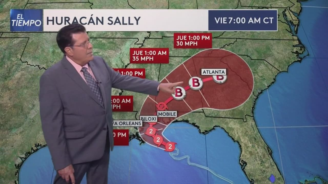 Huracán Sally se mueve lentamente y traerá fuertes tormentas al norte de Georgia