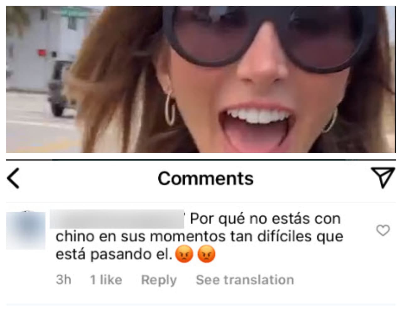 Con todo y que, desde su entorno más cercano se asegura que Chyno Miranda no está en peligro, a Natasha Araos le han llegado fuertes reclamos como este por
<b>no estar con él "en sus momentos tan difíciles". </b>
<br>