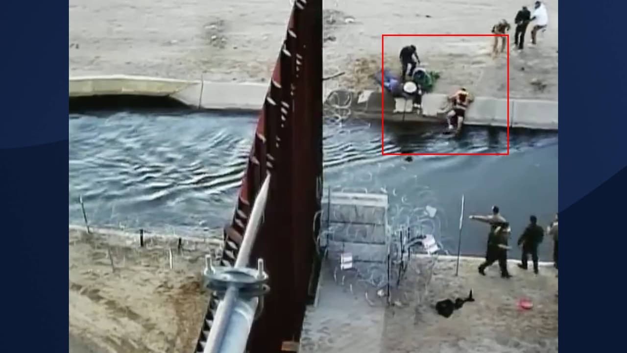 Finalmente, uno de los agentes de la Patrulla Fronteriza se quito el uniforme y se tiro amarrado de una soga que era sujetada por otros agentes y civiles. Fue entonces que lograron rescatar al niño de 2 anos. Poco después también rescataron al padre. 
<br>
<br>