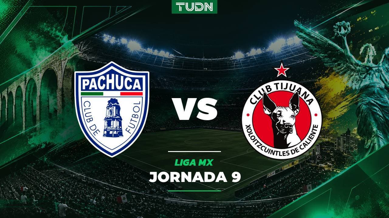 Horario y dónde ver el partido Pachuca frente a Tijuana de la J9 del Apertura 2026