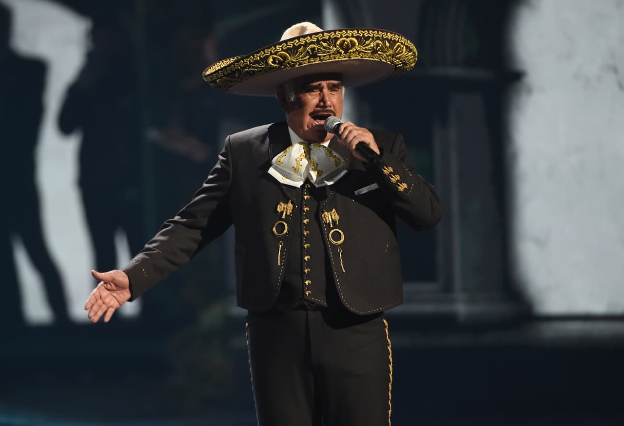 El cantante mexicano Vicente Fernández.