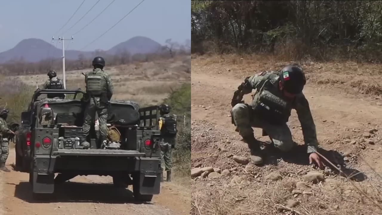 <b>En video: Ejército de México trabaja a toda marcha para desactivar minas antipersona en Michoacán: así es su labor</b>