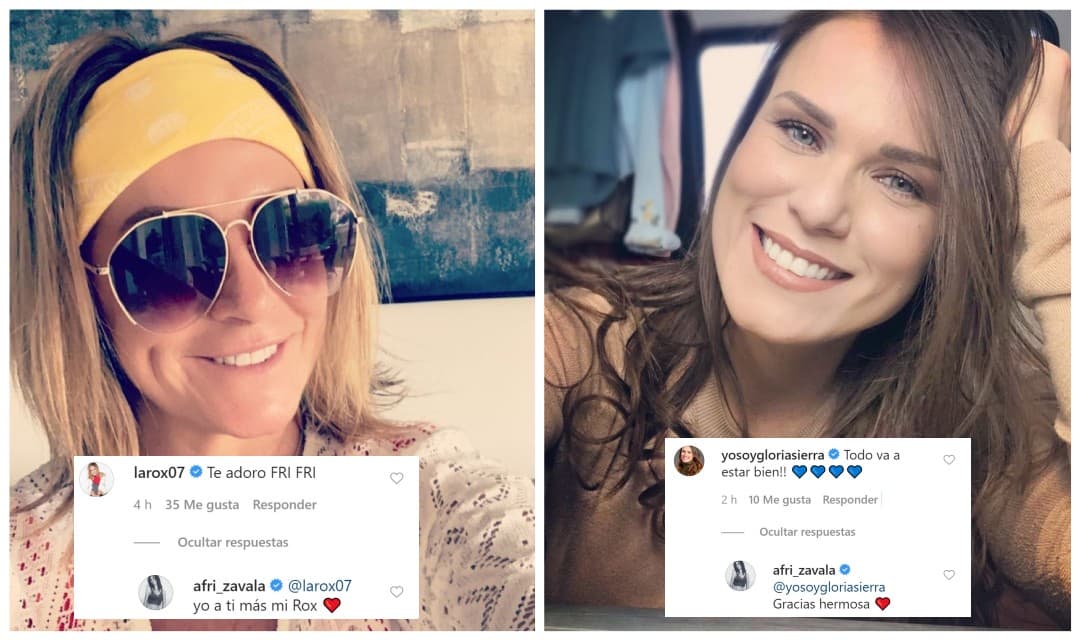 La presentadora 
<b><a href="https://www.univision.com/famosos/con-la-notable-ausencia-de-yolanda-andrade-kate-del-castillo-y-las-lagartonas-celebran-mas-de-25-anos-juntas-fotos">Roxana Castellanos</a> </b>y la actriz 
<b><a href="https://www.univision.com/shows/por-amar-sin-ley/por-amar-sin-ley-2-tambien-integrara-una-pareja-gay-a-la-trama-fotos">Gloria Sierra</a></b> y se unieron para animar a la futura madre primeriza.
<br>