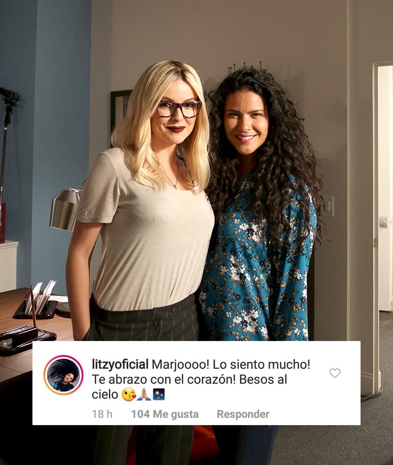 Su excompañera de telenovela Litzy no dudó en dedicarle un mensaje de apoyo.