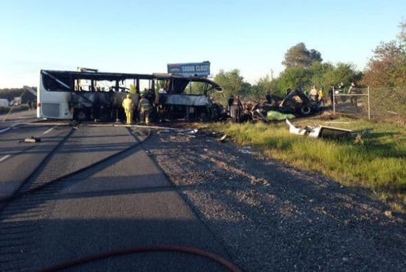 El accidente fue reportado a las 5:41 de la tarde. Imagen tomada de Twitter.