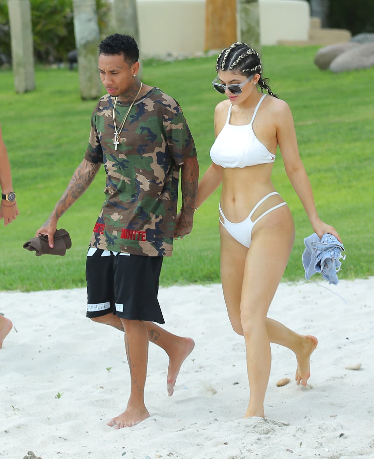 También la acompañó su novio, el rapero Tyga.