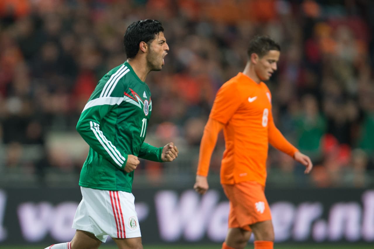 En su maravillosa reconciliación con la Selección Mexicana marcó dos goles en el amistoso contra los neerlandeses en noviembre de 2014.