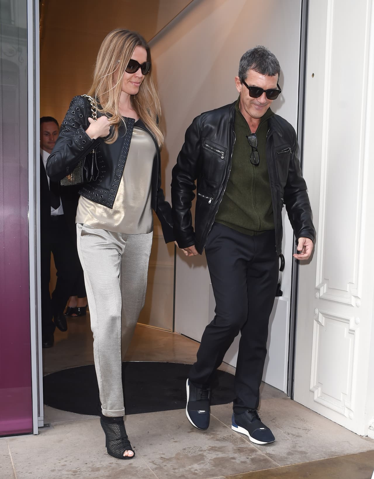 El español y su amorcito conocieron la nueva línea de ropa de Victoria Beckham en Londres.