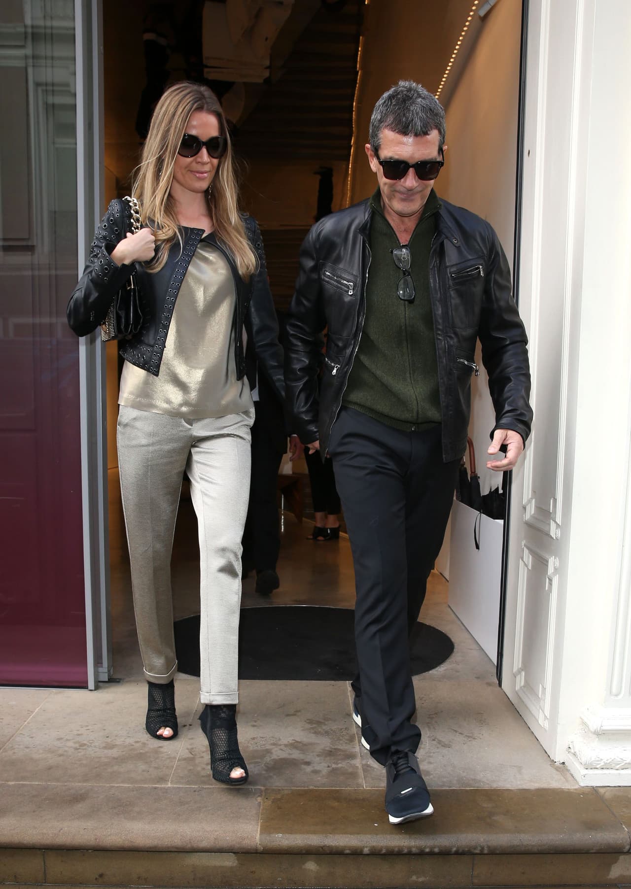 El español y su amorcito conocieron la nueva línea de ropa de Victoria Beckham en Londres.