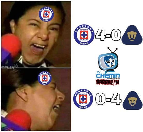 Los memes se regocijan con la derrota de Cruz Azul y las redes sociales se inundan de burlas hacia la máquina.