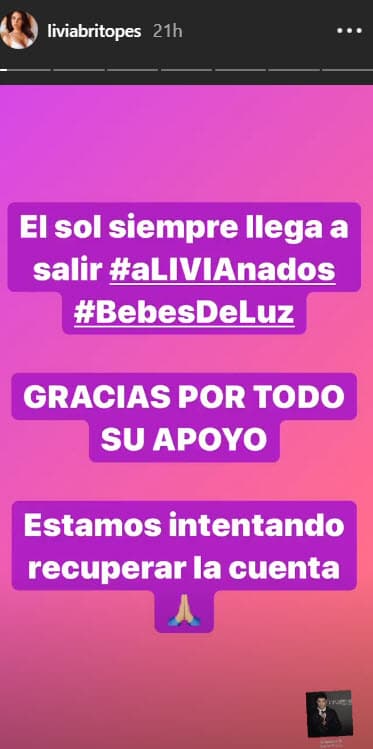 La cubana informó a sus seguidores que ya están trabajando para 
<b>recuperar dicho perfil</b>, en donde comparte consejos de alimentación, ejercicio, entre otras cosas.
<br>