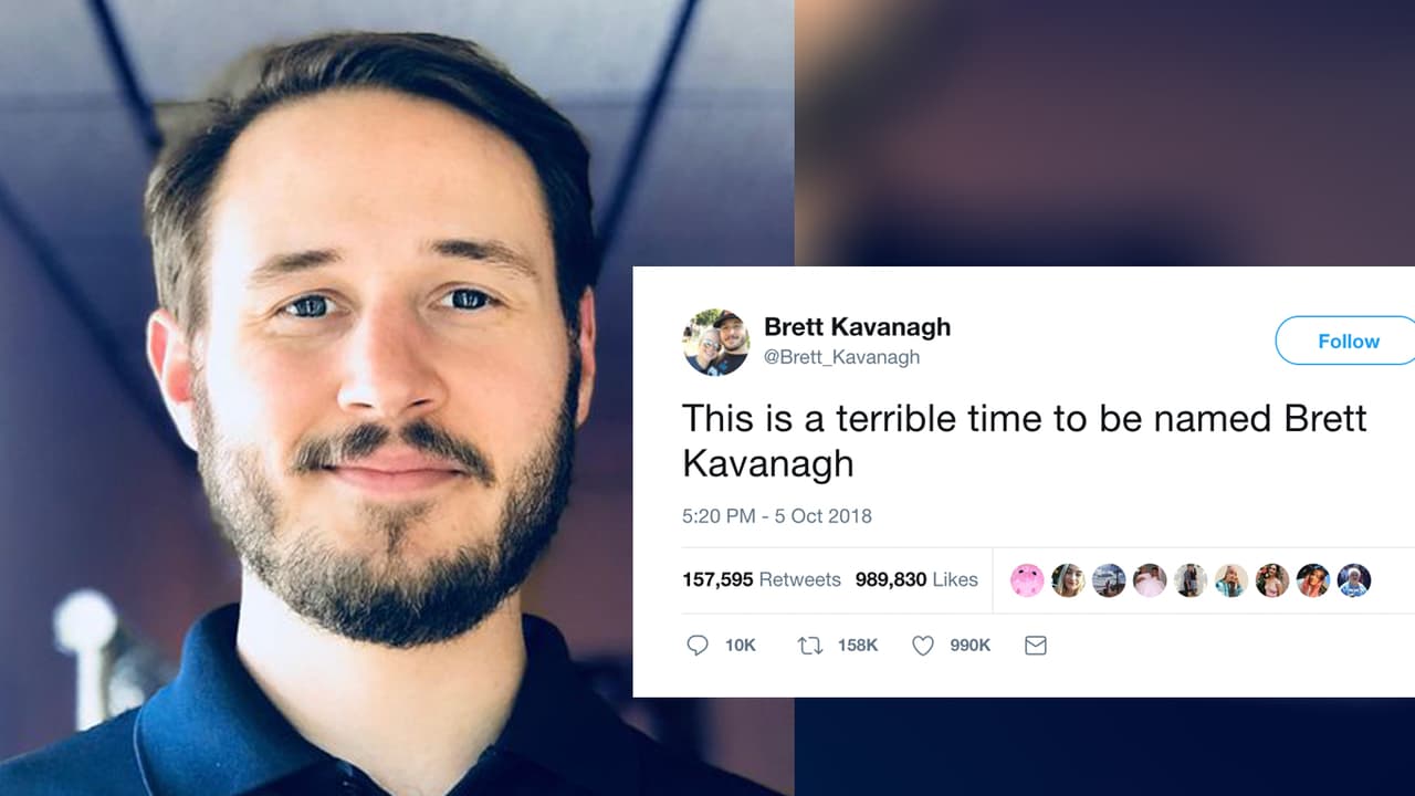 Este hombre confiesa la pesadilla que es llamarse Brett Kavanagh (no Kavanaugh) e Internet enloquece