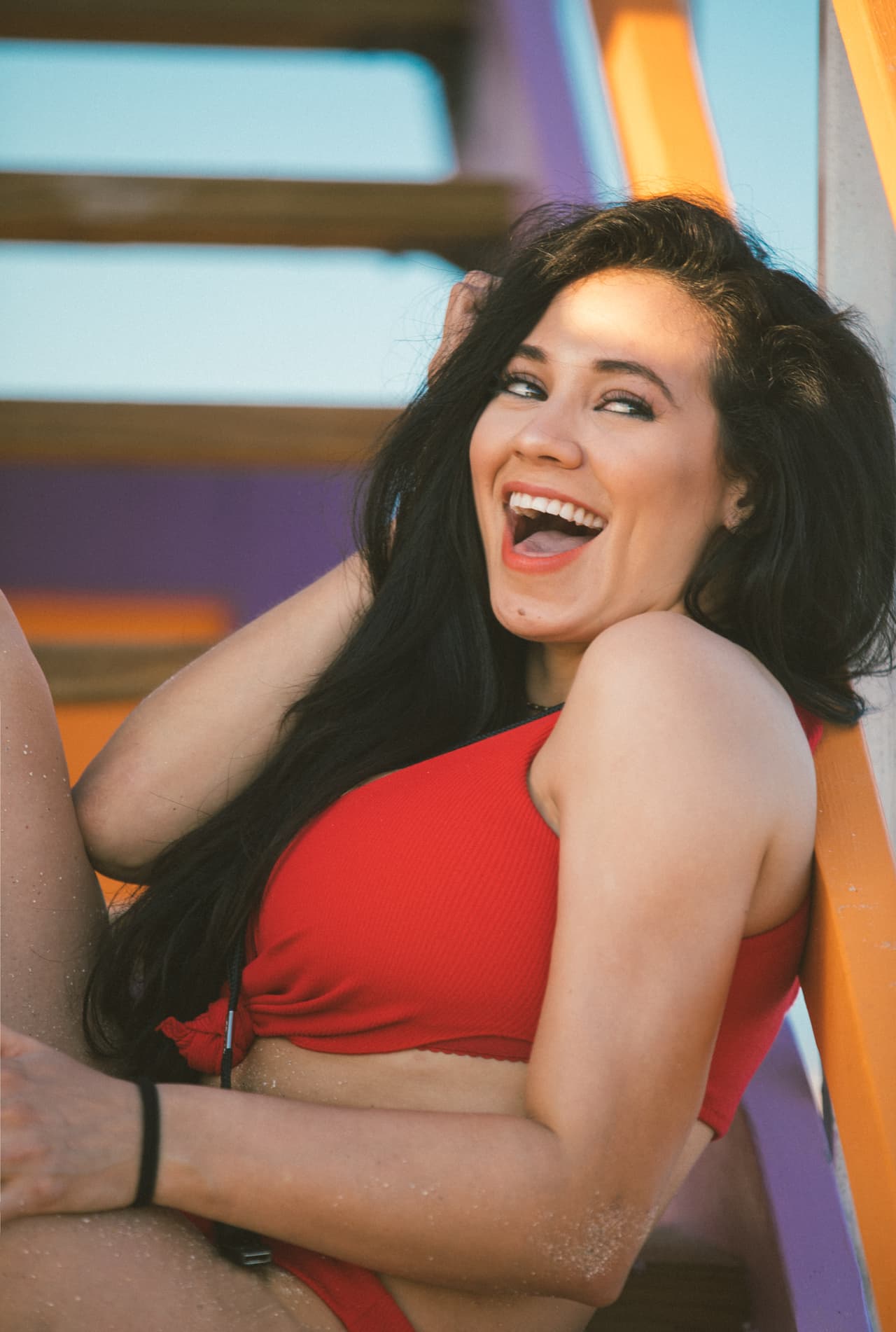 Para eso, ella se pinta sola.