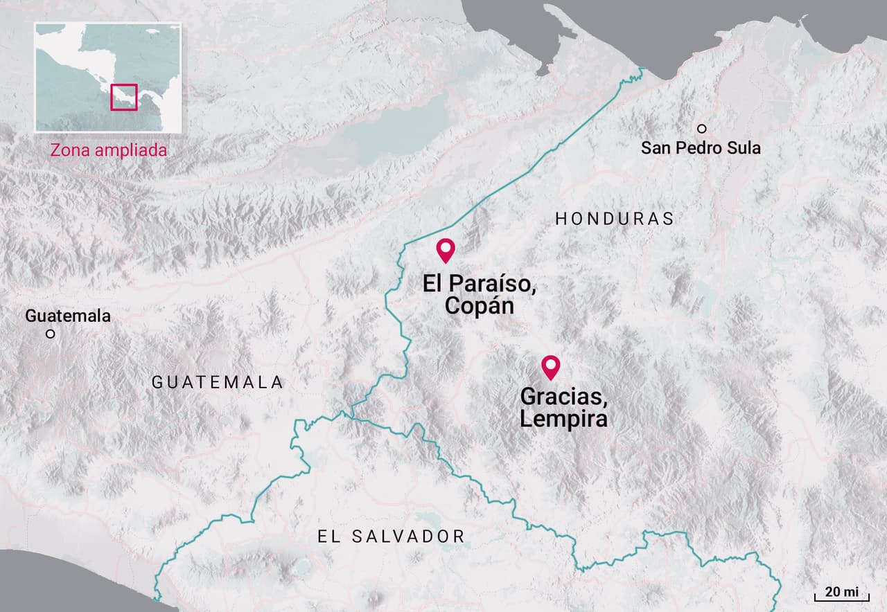 Western Honduras is a remote border area with Guatemala and El Salvador.