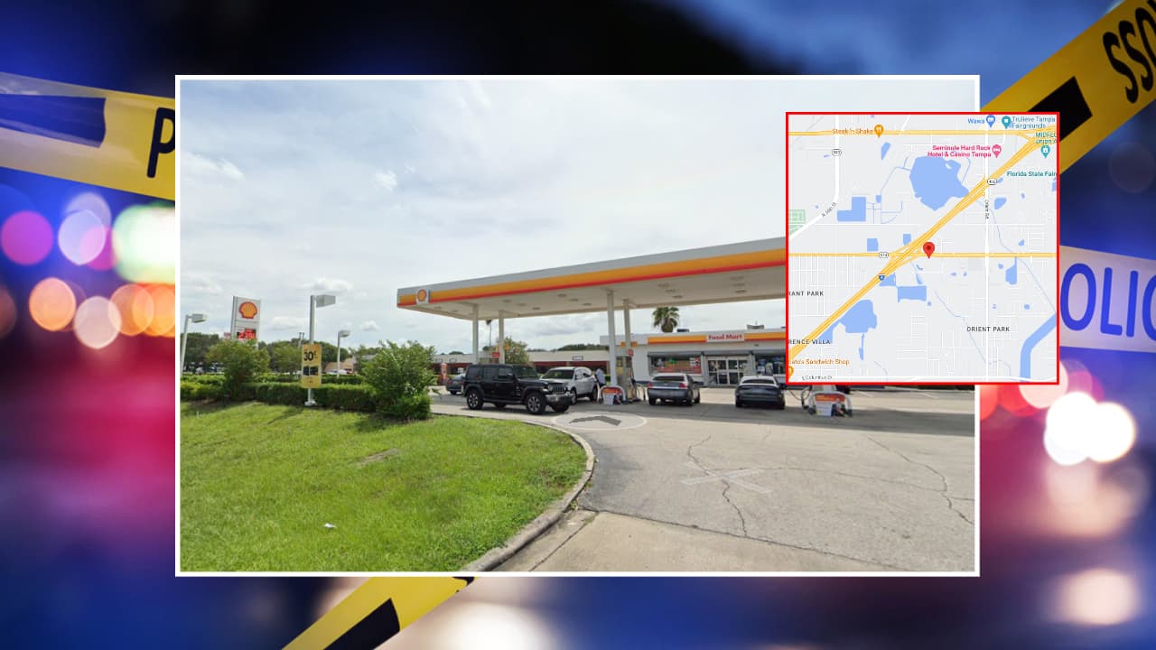 Un muerto y un herido tras robo de vehículo en gasolinera de East Tampa