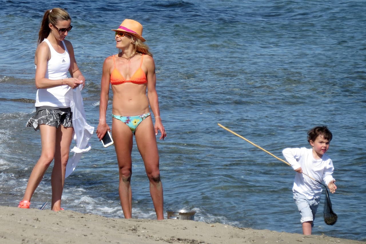 El nene estaba muy divertido.