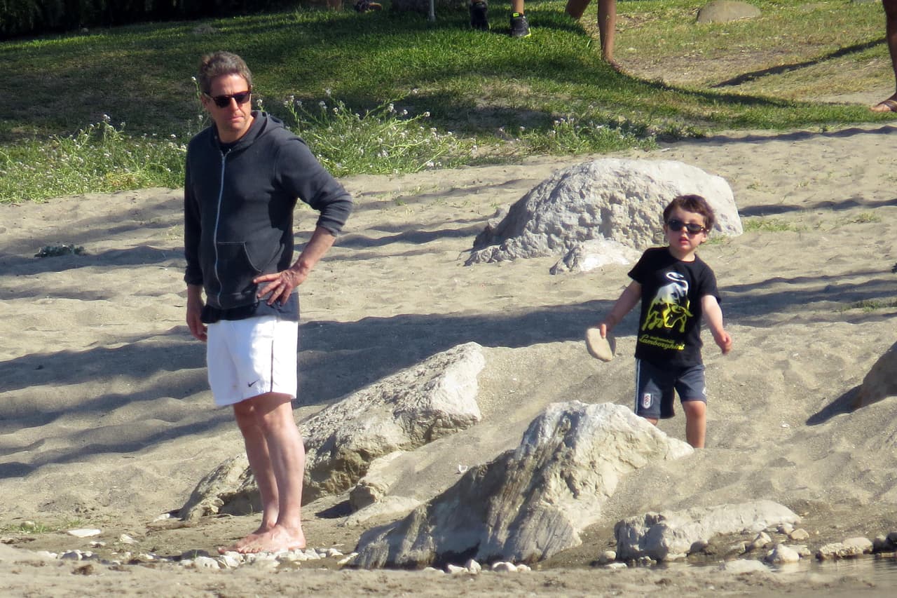 El actor llevó a su familia a disfrutar de Marbella.