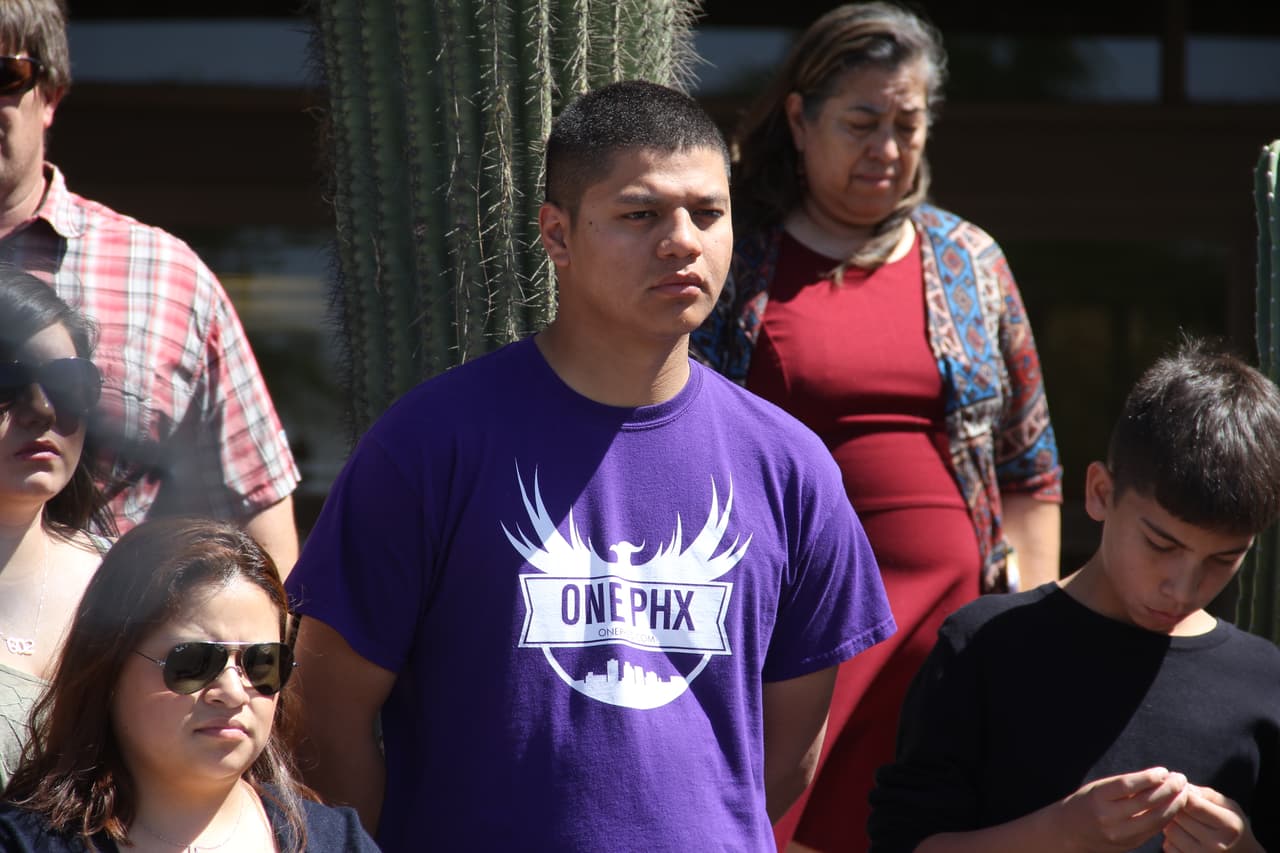 Víctimas de perfil racial se unieron a la marcha.