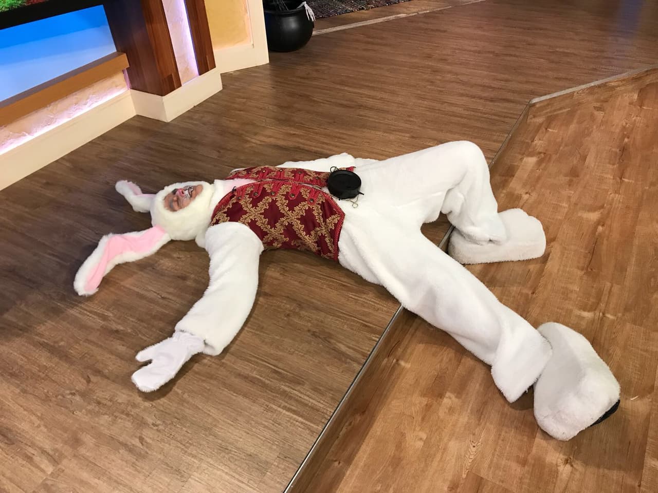 Parece que el conejo tuvo que madrugar demasiado.