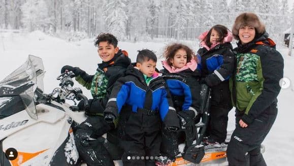 Georgina Rodríguez y sus hijos e hijastros