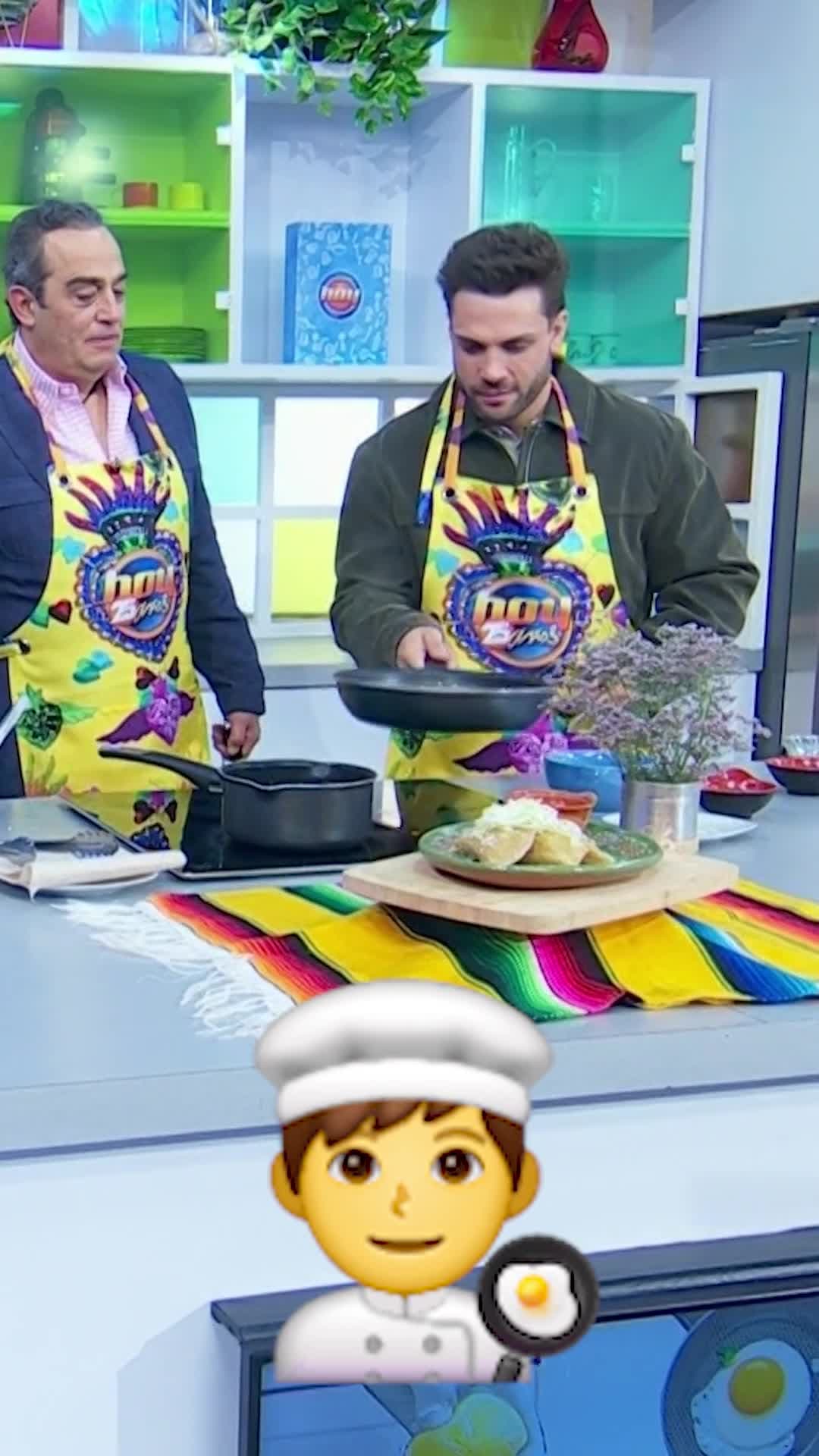 Nicola Porcella aprende a cocinar con Omar Fierro y el Chef Mariano