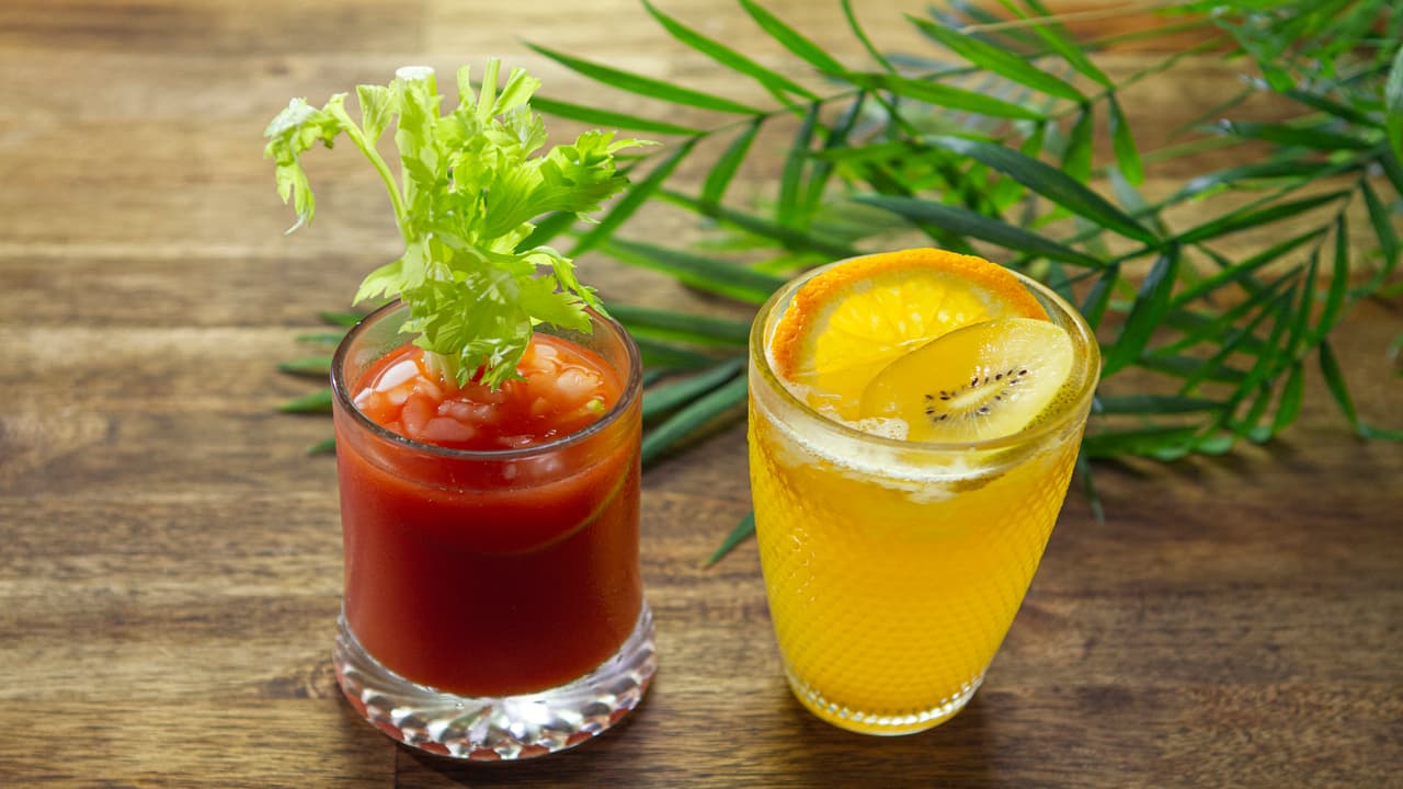 Bloody Mary y Margarita de naranja y kiwi